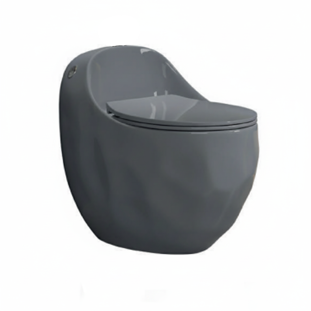 INODORO ONE PIECE ROCOSO GAIA + TAPA ASIENTO Y ACCES. GRIS (670X470X625) - FRATELLI PREMIUM